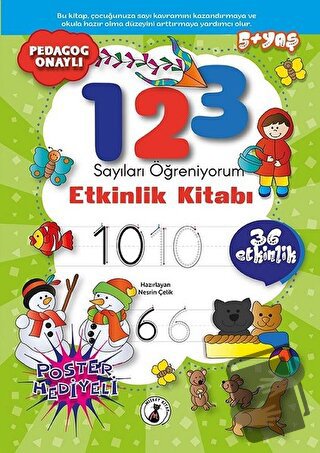 1, 2, 3 Sayıları Öğreniyorum - Nesrin Çelik - Misket Kitap - Fiyatı - 