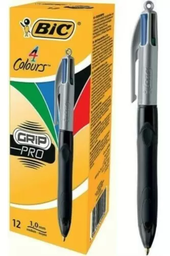 Bic Tükenmez Kalem 4 Colours Grıp Pro 12 Li 8922931 - - Bic - Fiyatı -