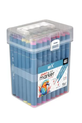 Art-X Sketch Marker Duo 48 Li Set - - Art-X - Fiyatı - Yorumları - Sat