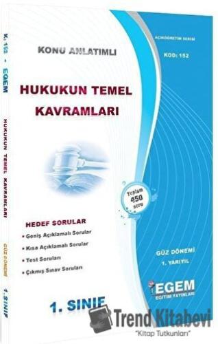 1. Sınıf 1. Yarıyıl Hukukun Temel Kavramları Konu Anlatımlı Hedef Soru