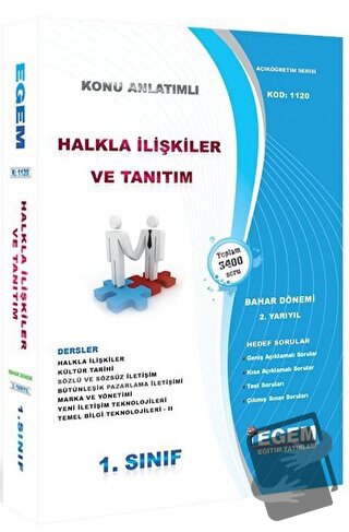 1. Sınıf 2. Yarıyıl Halkla İlişkiler ve Tanıtım Konu Anlatımlı Hedef S