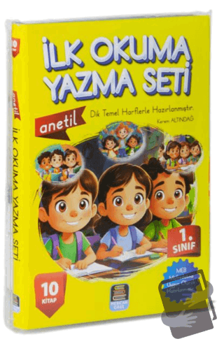 1.Sınıf Anetil İlk Okuma Yazma Seti (10 Kitap) - Kerem Altındağ - Merc