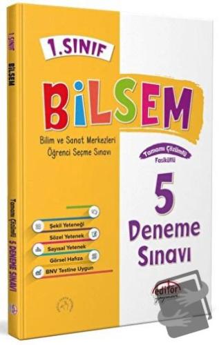 1. Sınıf Bilsem Tamamı Çözümlü 5 Deneme Sınavı - - Kolektif - Editör Y