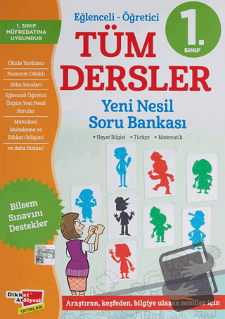 1. Sınıf Eğlenceli - Öğretici Tüm Dersler Yeni Nesil Soru Bankası - Ko