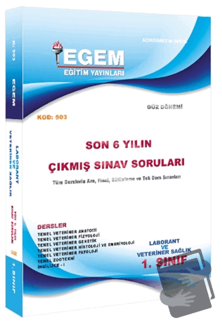 1. Sınıf Laborant ve Veteriner Sağlık Çıkmış Sınav Soruları (2011-2018