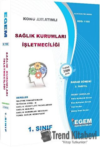 1. Sınıf Sağlık Kurumları İşletmeciliği Konu Anlatımlı Soru Bankası, K