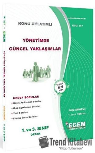 1. ve 3. Sınıf 5 Yarıyıl Yönetimde Güncel Yaklaşımlar Hedef Sorular Ko