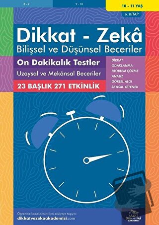 10-11 Yaş Dikkat - Zeka - Bilişsel ve Düşünsel Beceriler - On Dakikalı