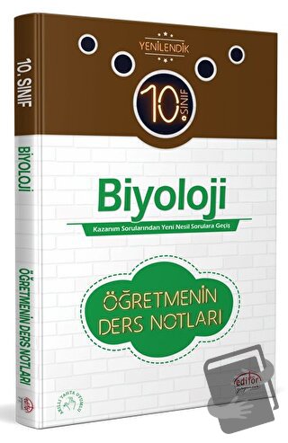 10. Sınıf Biyoloji Öğretmenin Ders Notları - Kolektif - Editör Yayınev