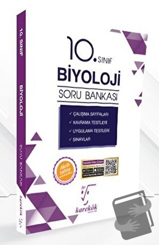 10. Sınıf Biyoloji Soru Bankası - Kolektif - Karekök Yayıncılık - Fiya