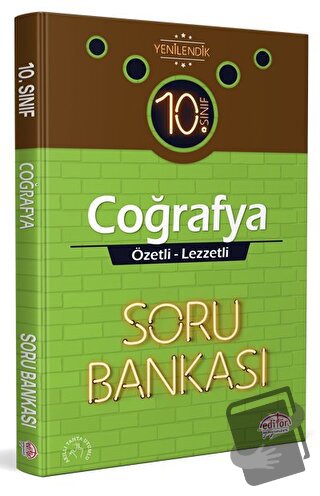 10. Sınıf Coğrafya Özetli Lezzetli Soru Bankası - Kolektif - Editör Ya