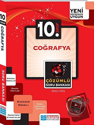 10. Sınıf Kazanım Odaklı Coğrafya Çözümlü Soru Bankası - Doğu Ateş - E