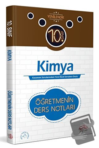 10. Sınıf Kimya Öğretmenin Ders Notları - Kolektif - Editör Yayınevi -