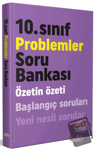 10. Sınıf Problemler Soru Bankası - Kolektif - Editör Yayınevi - Fiyat