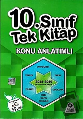 10. Sınıf Tek Kitap Konu Anlatımlı - Kolektif - Örnek Akademi - Fiyatı