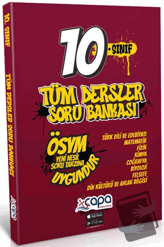 10. Sınıf Tüm Dersler Soru Bankası - Kolektif - Çapa Yayınları - Fiyat