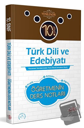 10. Sınıf Türk Dili ve Edebiyatı Öğretmenin Ders Notları - Kolektif - 