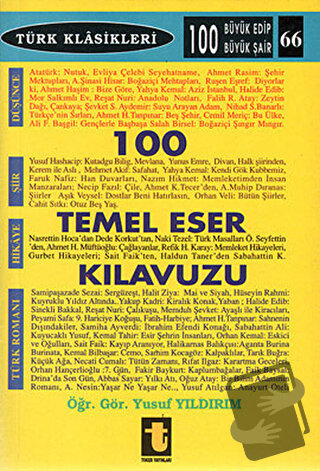 100 Temel Eser Kılavuzu, Yusuf Yıldırım, Toker Yayınları, Fiyatı, Yoru