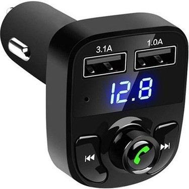 Elba Car X8 2Usb Wireless Bluetooth Fm Transmitter Kit - - Elba - Fiya