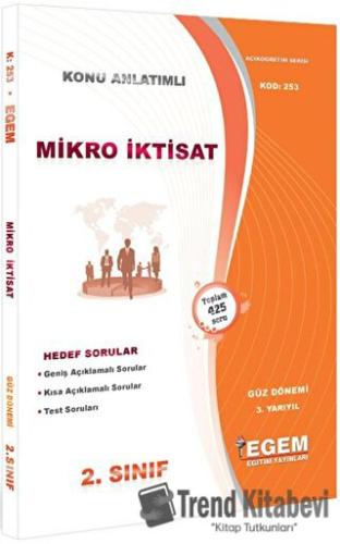 2. Sınıf 3. Yarıyıl Mikro İktisat Konu Anlatımlı Soru Bankası - Kod 25