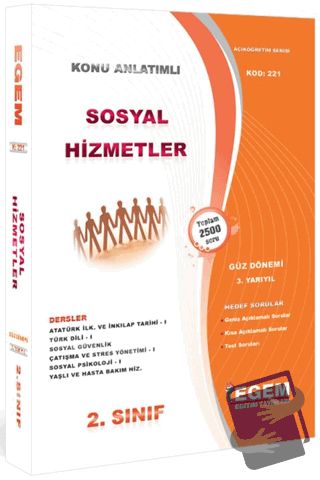 2. Sınıf 3. Yarıyıl Sosyal Hizmetler Konu Anlatımlı Soru Bankası - Kod