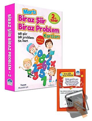 2. Sınıf Biraz Şiir Biraz Problem Kartları - Yaz Sil Kalemli - Mustafa