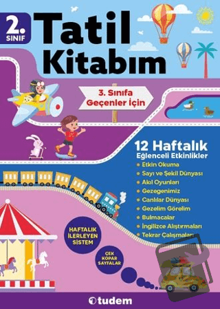 2. Sınıf Tatil Kitabım - Kolektif - Tudem Yayınları - Fiyatı - Yorumla