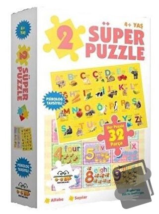 2 Süper Puzzle Alfabe - Kolektif - 0-6 Yaş Yayınları - Fiyatı - Yoruml