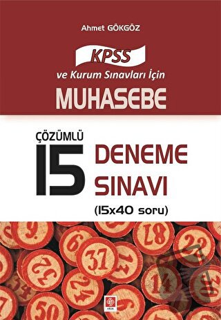 2017 KPSS Muhasebe Çözümlü 15 Deneme Sınavı - Ahmet Gökgöz - Ekin Bası