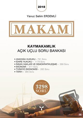 2018 Makam - Kaymakamlık Açık Uçlu Soru Bankası - Yavuz Selim Erdemli 