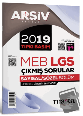 2019 LGS 8. Sınıf Arşiv Serisi Tıpkı Basım Çıkmış Sorular Tamamı Video