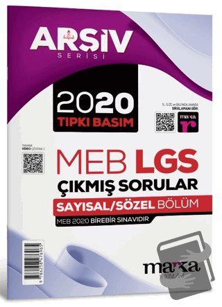 2020 LGS 8. Sınıf Arşiv Serisi Tıpkı Basım Çıkmış Sorular Tamamı Video