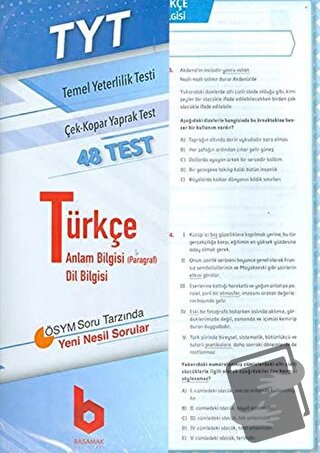 2020 TYT Türkçe Çek - Kopar Yaprak Test - Kolektif - Basamak Yayınları