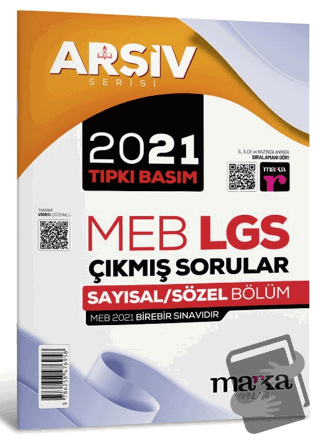 2021 LGS 8. Sınıf Arşiv Serisi Tıpkı Basım Çıkmış Sorular Tamamı Video