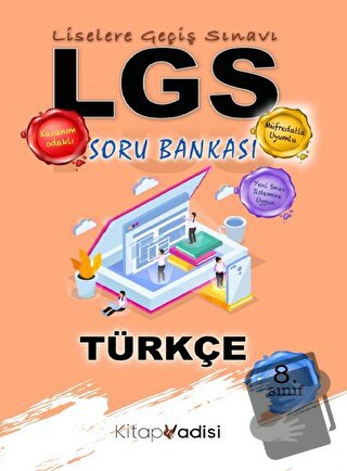 2021 LGS 8. Sınıf Türkçe Soru Bankası - Kolektif - Kitap Vadisi Yayınl