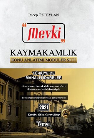 2021 Mevki Kaymakamlık Konu Anlatımı Modüler Seti - Türkiye’de Mahalli