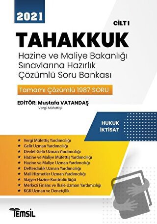 2021 Tahakkuk - Hazine ve Maliye Bakanlığı Sınavlarına Hazırlık Çözüml