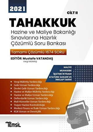 2021 Tahakkuk - Hazine ve Maliye Bakanlığı Sınavlarına Hazırlık Çözüml