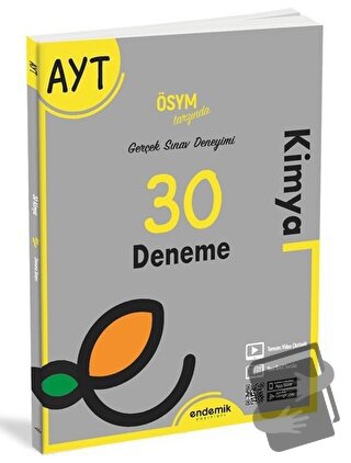 AYT Kimya 30 Deneme Sınavı - Kolektif - Endemik Yayınları - Fiyatı - Y