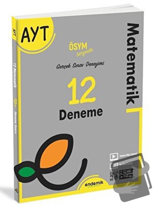 AYT Matematik 12 Deneme Sınavı - Kolektif - Endemik Yayınları - Fiyatı