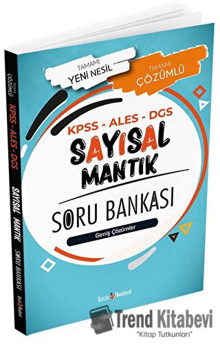 2022 KPSS - ALES - DGS Sayısal Mantık Tamamı Çözümlü Soru Bankası, Kol