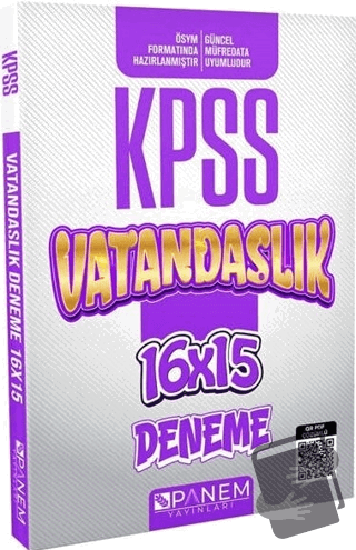 2022 KPSS Genel Kültür Çözümlü Vatandaşlık 16x15 Deneme - Kolektif - P