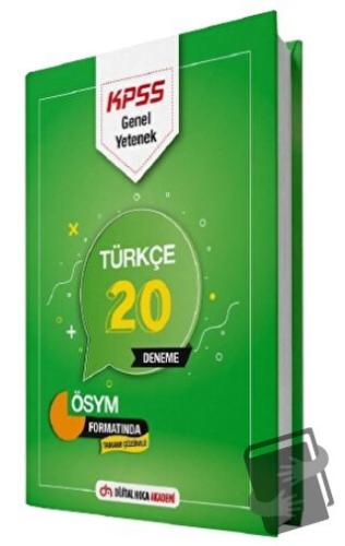 KPSS Genel Yetenek Türkçe Tamamı Çözümlü 20 Deneme - Kolektif - Dijita