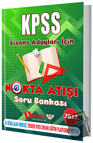 2022 KPSS Nokta Atışı Soru Bankası - Kolektif - Dahi Adam Yayıncılık -