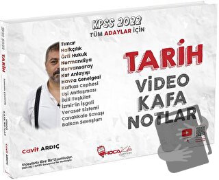 2022 KPSS Tarih Video Kafa Notlar - Cavit Ardıç - Hoca Kafası Yayınlar