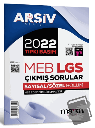 2022 LGS 8. Sınıf Arşiv Serisi Tıpkı Basım Çıkmış Sorular Tamamı Video