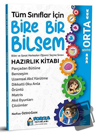 2022 Tüm Sınıflar İçin Bire Bir Bilsem Orta Seviye Hazırlık Kitabı - N