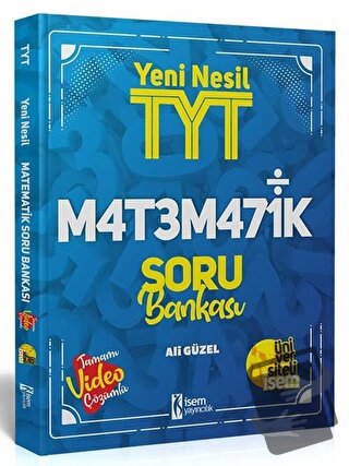 2022 Yeni Nesil TYT Matematik Soru Bankası, Ali Güzel, İSEM Yayıncılık