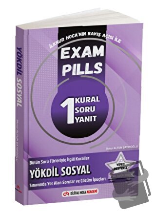 YÖKDİL Sosyal Exam Pills 1 Kural Soru Yanıt - İlknur Altun Şatıroğlu -