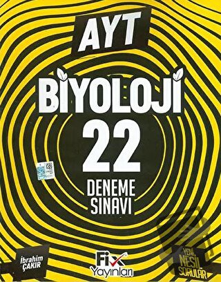 2024 AYT Biyoloji 22 Denemeleri - Kolektif - Fix Yayınları - Fiyatı - 